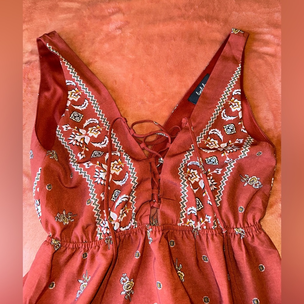 Lipslide - papaya orange dress